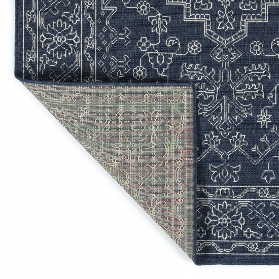 Kaleen Sunice Collection SUN01-22 Navy Throw Rug 1'9" x 3'