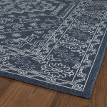 Kaleen Sunice Collection SUN01-22 Navy Runner 2'2" x 8'