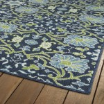 Kaleen Sunice Collection SUN02-22 Navy Throw Rug 1'9" x 3'