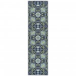 Kaleen Sunice Collection SUN02-22 Navy Throw Rug 1'9" x 3'