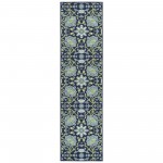 Kaleen Sunice Collection SUN02-22 Navy Runner 2'2" x 8'