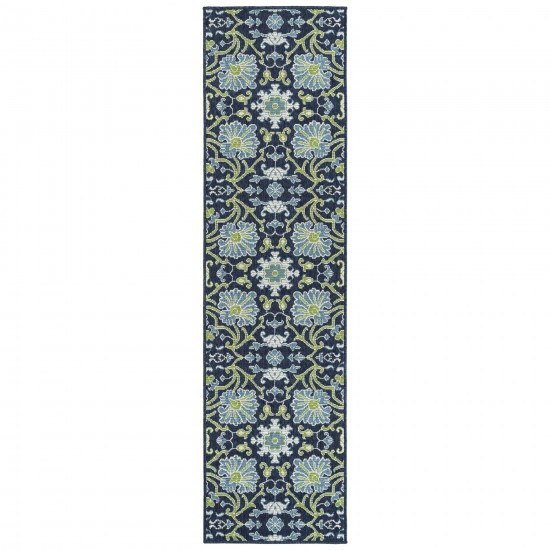Kaleen Sunice Collection SUN02-22 Navy Runner 2'2" x 8'