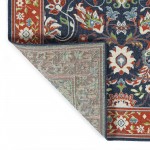 Kaleen Sunice Collection Tangerine Navy Runner 2'2" x 8'