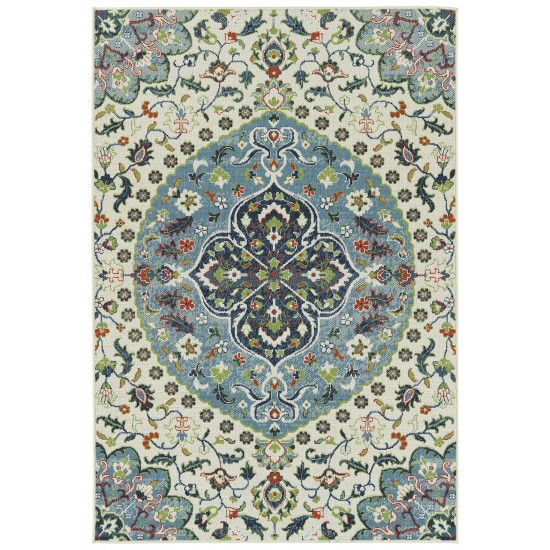 Kaleen Sunice Collection Light Ivory Area Rug 5' x 7'6"