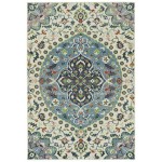 Kaleen Sunice Collection Light Ivory Area Rug 7'2" x 10'5"