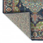 Kaleen Sunice Collection Dark Lime Green Area Rug 5' x 7'6"