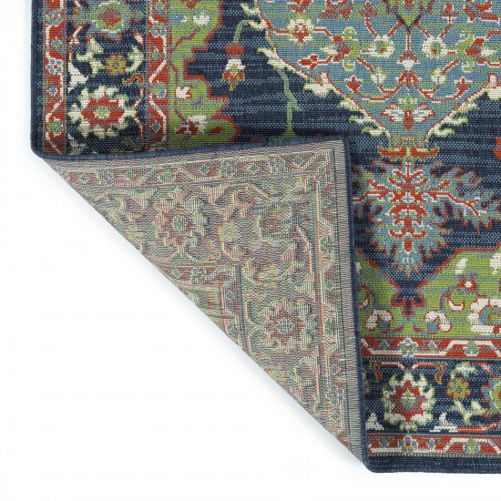 Kaleen Sunice Collection Dark Lime Green Area Rug 5' x 7'6"