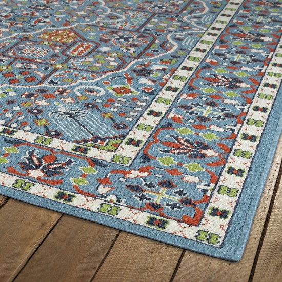 Kaleen Sunice Collection Light Light Blue Throw Rug 1'9" x 3'