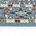 Kaleen Sunice Collection Light Light Blue Throw Rug 2'5" x 3'9"