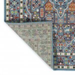 Kaleen Sunice Collection Light Light Blue Throw Rug 2'5" x 3'9"