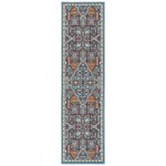 Kaleen Sunice Collection Light Light Blue Throw Rug 2'5" x 3'9"