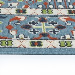 Kaleen Sunice Collection Light Light Blue Area Rug 7'2" x 10'5"