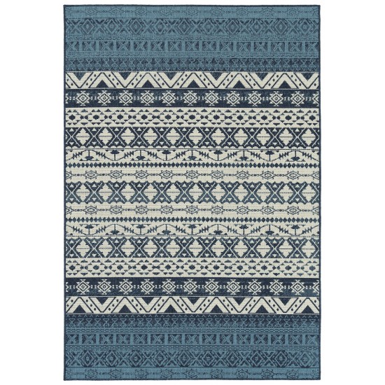 Kaleen Sunice Collection SUN08-22 Navy Throw Rug 1'9" x 3'