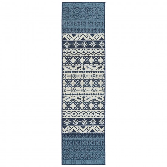 Kaleen Sunice Collection SUN08-22 Navy Throw Rug 2'5" x 3'9"