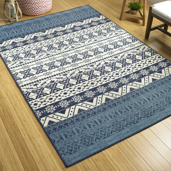 Kaleen Sunice Collection SUN08-22 Navy Throw Rug 2'5" x 3'9"