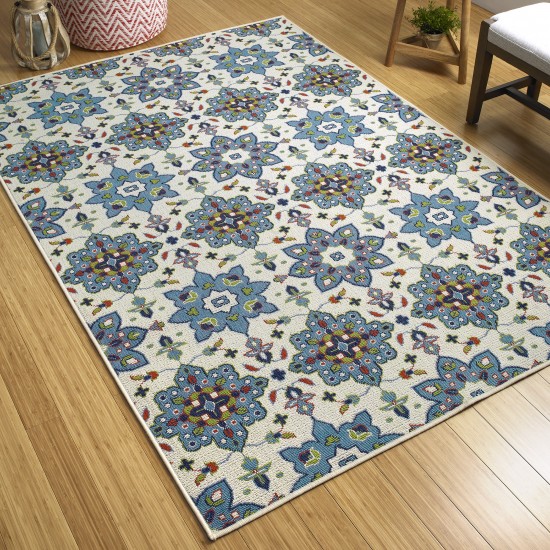 Kaleen Sunice Collection SUN10-79 Light Blue Throw Rug 2'5" x 3'9"