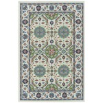 Kaleen Sunice Collection Ivory LtBlue Runner 2'2" x 8'