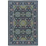 Kaleen Sunice Collection Navy LtBlue Runner 2'2" x 8'