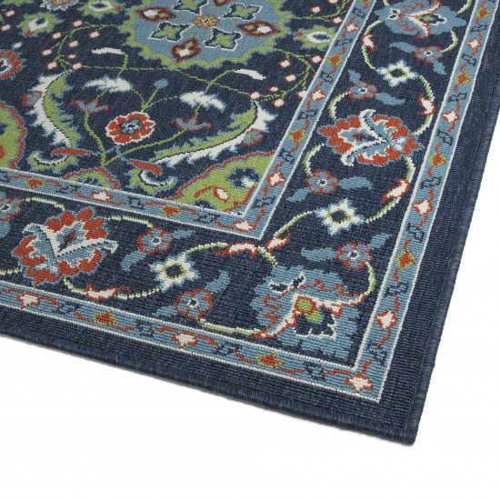 Kaleen Sunice Collection Navy LtBlue Runner 2'2" x 8'