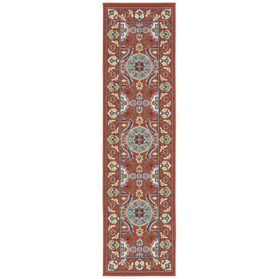 Kaleen Sunice Collection SUN11-32 Tangerine Runner 2'2" x 8'
