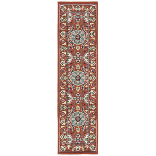 Kaleen Sunice Collection SUN11-32 Tangerine Throw Rug 2'5" x 3'9"