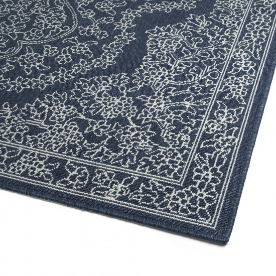 Kaleen Sunice Collection SUN12-22 Navy Throw Rug 1'9" x 3'