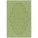 Kaleen Sunice Collection Bright Lime Green Throw Rug 1'9" x 3'