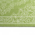 Kaleen Sunice Collection Bright Lime Green Throw Rug 1'9" x 3'