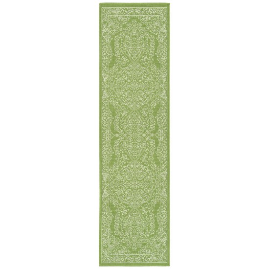 Kaleen Sunice Collection Bright Lime Green Throw Rug 1'9" x 3'