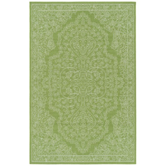 Kaleen Sunice Collection Bright Lime Green Area Rug 7'2" x 10'5"