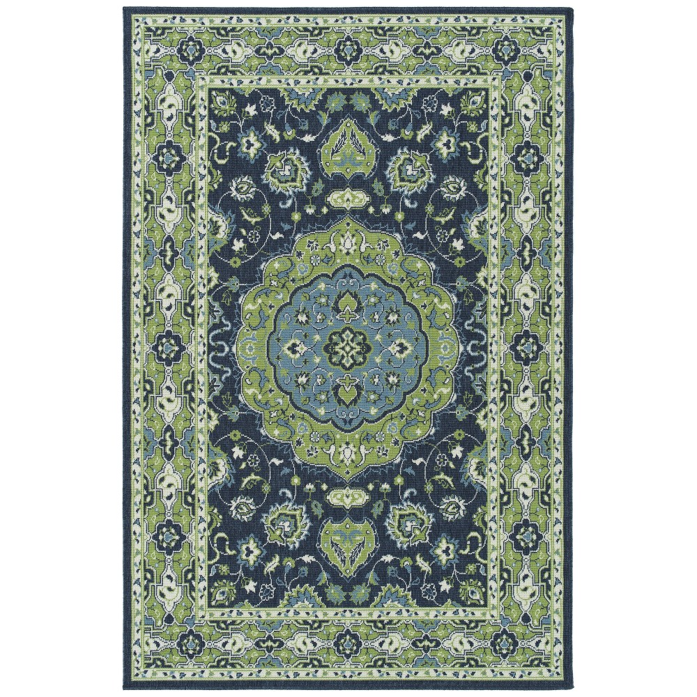 Kaleen Sunice Collection SUN13-22 Navy Area Rug 3'6" x 5'6"