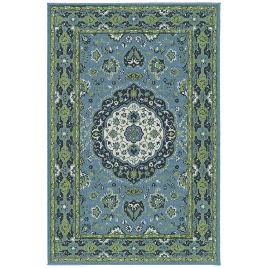 Kaleen Sunice Collection SUN13-79 Light Blue Throw Rug 1'9" x 3'