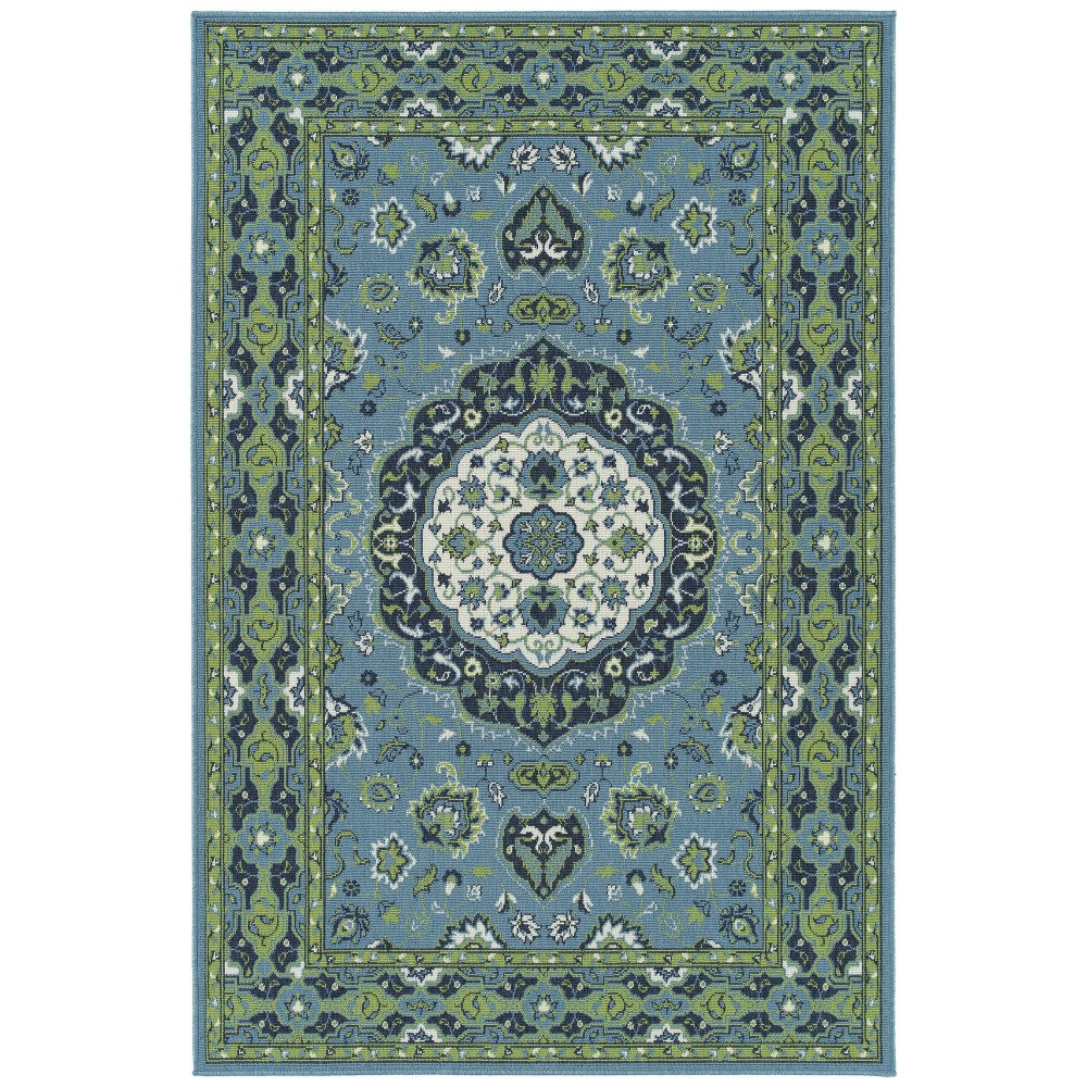 Kaleen Sunice Collection SUN13-79 Light Blue Throw Rug 1'9" x 3'