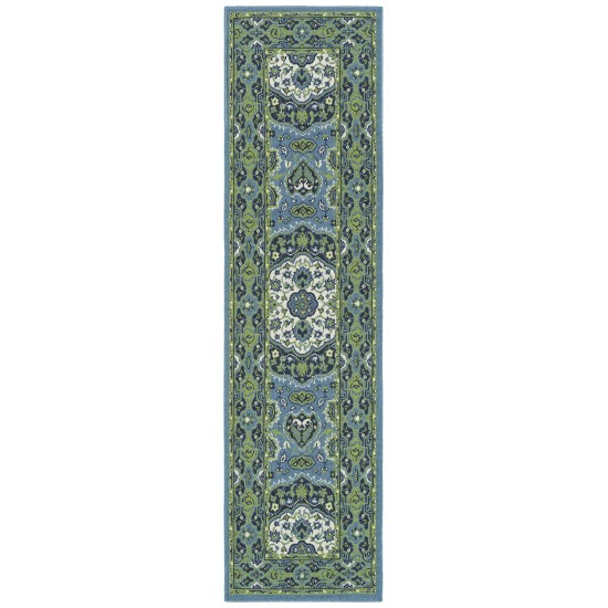 Kaleen Sunice Collection SUN13-79 Light Blue Throw Rug 1'9" x 3'