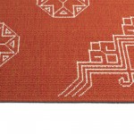 Kaleen Sunice Collection SUN15-32 Tangerine Throw Rug 1'9" x 3'