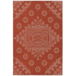 Kaleen Sunice Collection SUN15-32 Tangerine Area Rug 5' x 7'6"