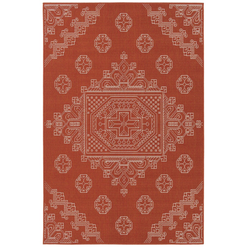 Kaleen Sunice Collection SUN15-32 Tangerine Area Rug 5' x 7'6"