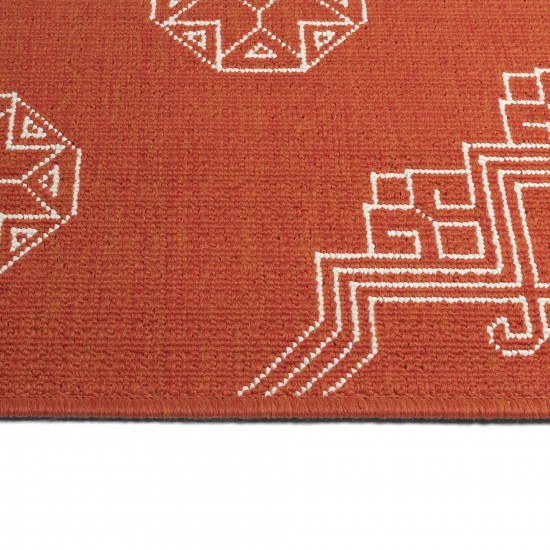 Kaleen Sunice Collection SUN15-32 Tangerine Area Rug 5' x 7'6"