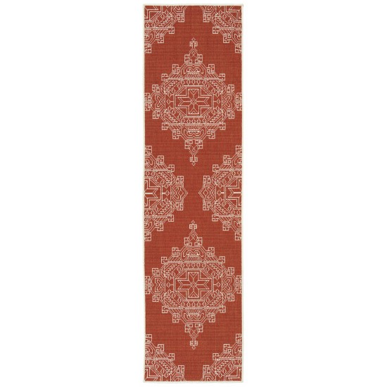 Kaleen Sunice Collection SUN15-32 Tangerine Area Rug 5' x 7'6"