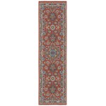 Kaleen Sunice Collection Tangerine LtBlue Area Rug 7'2" x 10'5"