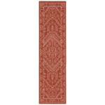 Kaleen Sunice Collection Tangerine White Area Rug 5' x 7'6"