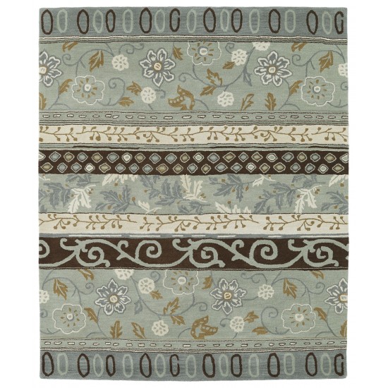 Kaleen Taj Collection Light Mint Area Rug 5' x 7'9"