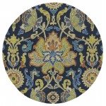 Kaleen Taj Collection TAJ02-22 Navy Area Rug 11'9" x 11'9"