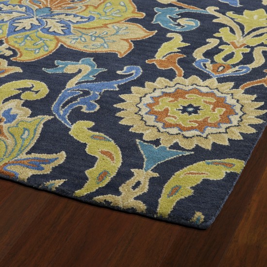 Kaleen Taj Collection TAJ02-22 Navy Area Rug 5'9" x 5'9"