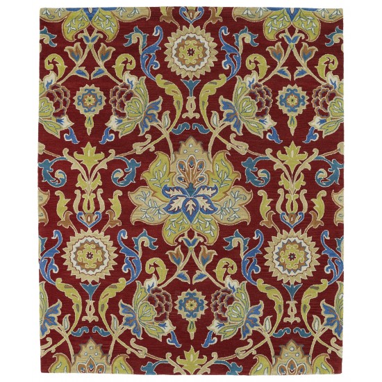 Kaleen Taj Collection Dark Red Area Rug 11'9" x 11'9"