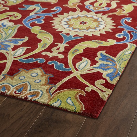 Kaleen Taj Collection Dark Red Area Rug 11'9" x 11'9"