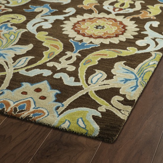 Kaleen Taj Collection TAJ02-40 Chocolate Area Rug 3'9" x 3'9"