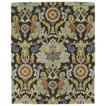 Kaleen Taj Collection TAJ02-40 Chocolate Area Rug 3'9" x 3'9"