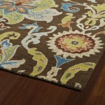 Kaleen Taj Collection TAJ02-40 Chocolate Area Rug 3'9" x 3'9"