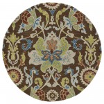 Kaleen Taj Collection TAJ02-40 Chocolate Area Rug 3'9" x 3'9"